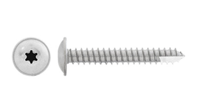 Stainless Pan 6 Lobe Washer Head T17 Screw