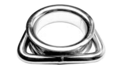 Stainless D Ring with Thimble
