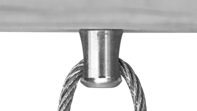 Stainless Timber Eyelet in Timber