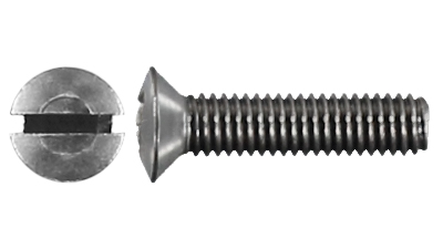 Stainless Raised Countersunk Slot Machine Screw