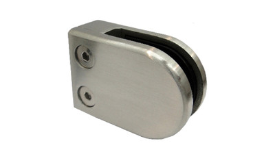 Stainless D Shaped Glass Clamp