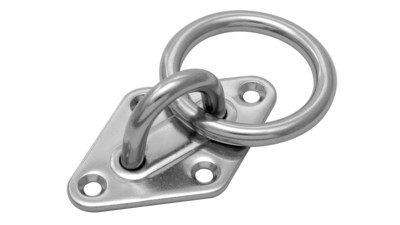 Stainless Heavy Eye Pad with Ring